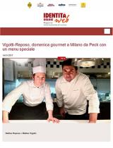 Vigotti-Reposo, gourmet Sunday at Peck, Milano, with a special menu